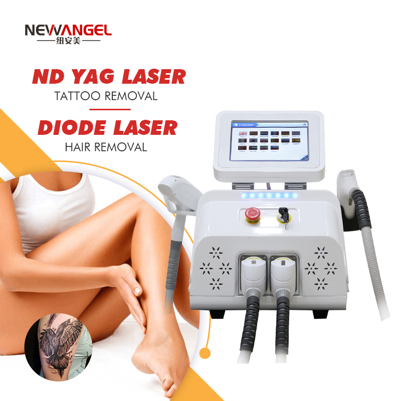 Nd Yag Laser Tattoo Removal 808nm Diode Laser Hair Removal Beauty Machine for Full Body