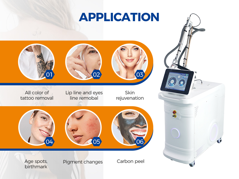Picosecond Tattoo Removal Machine Laser Carbon Peel Pigment Speckle Removal