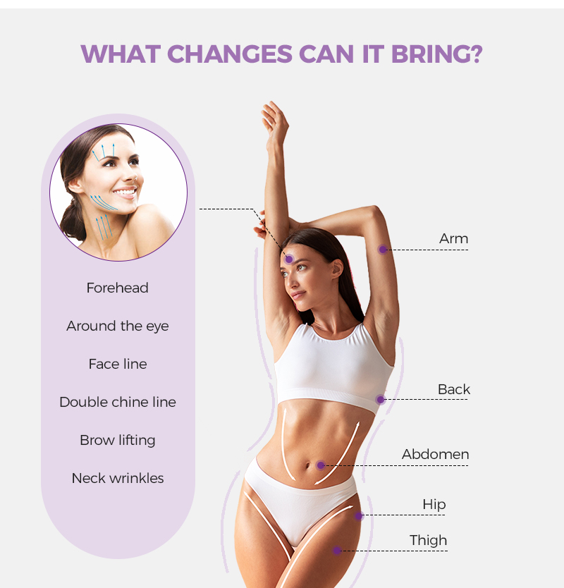 HIFU medical equipment for salon and clinic