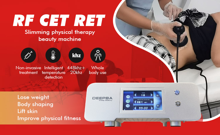 Deep Body Health Care 448khz Physio Back Knee Pain Relief Tecar Therapy Rf Machine