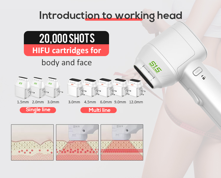 New Model Intensity Ultrasound Hifu Ultrasonic Machine for Body Lifting