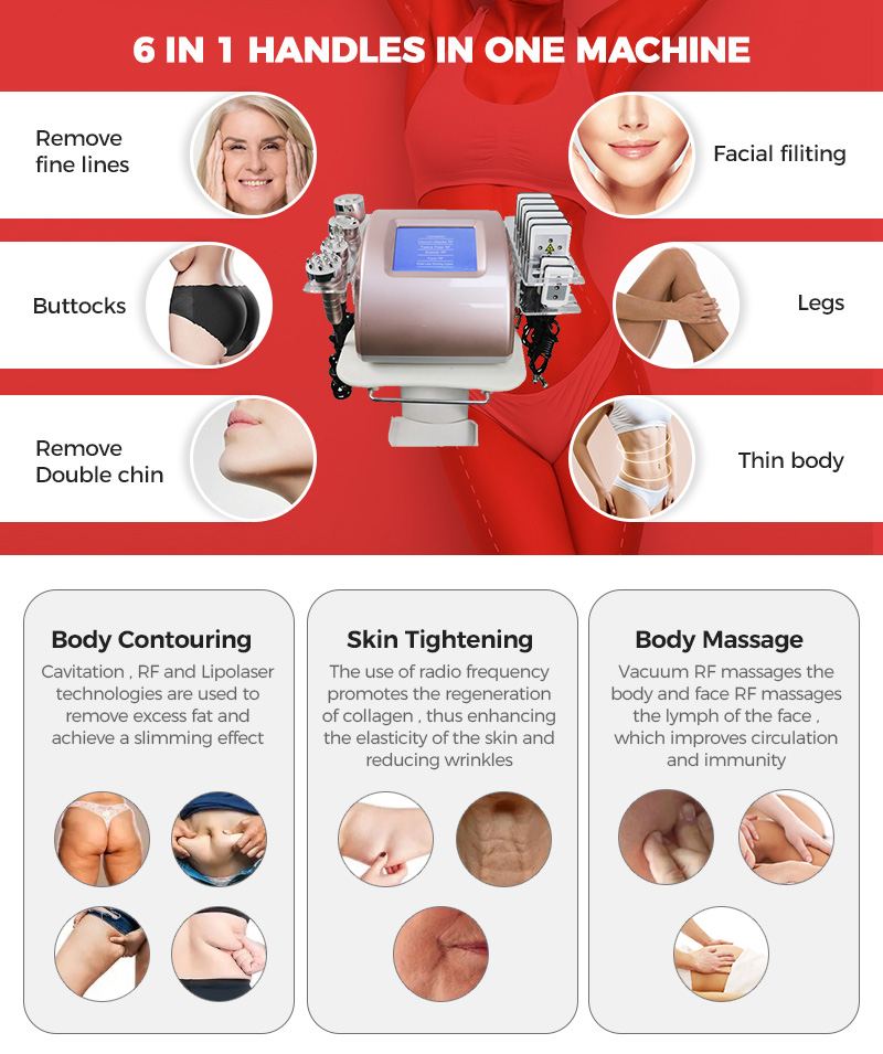 Cavitation machine fat slimming professional ultrasonic vacuum beauty