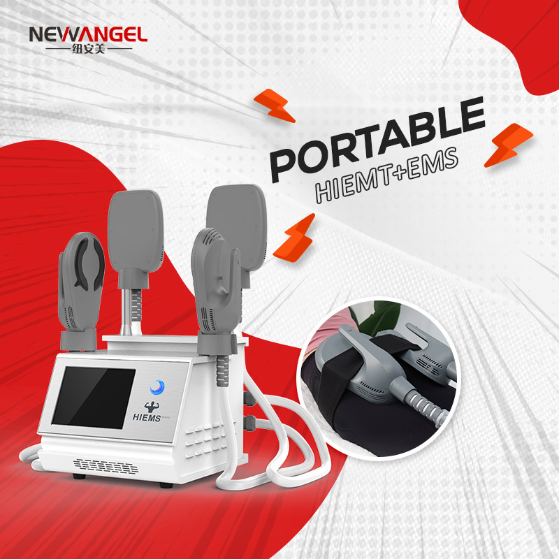 Portable 4 Handles Hiemt Ems Machine Hiemt Slim Ems Muscle Stimulator