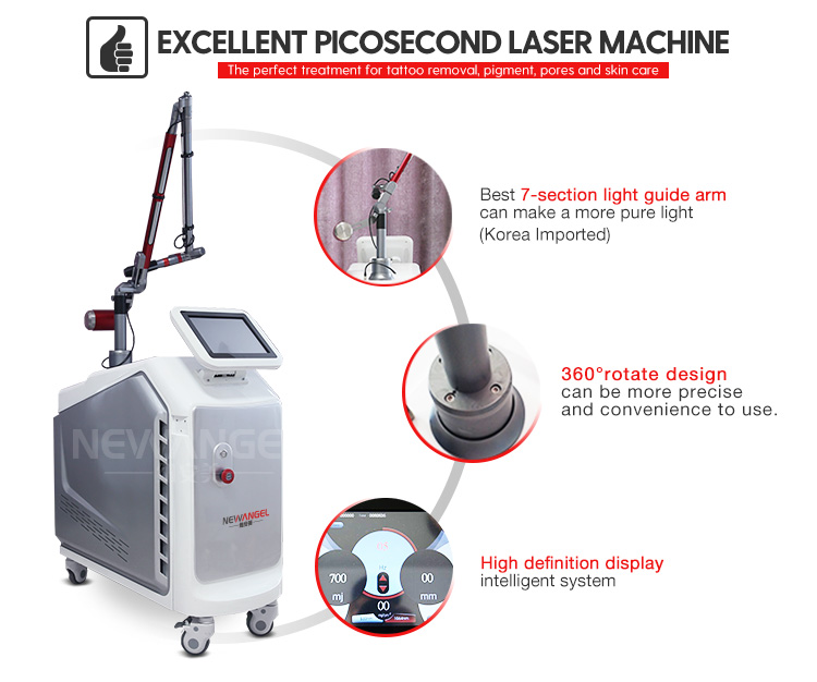 Tattoo removing laser machine skin care best 7-section light guide arm easy operation