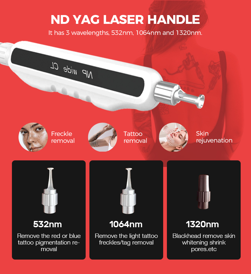 Diode Nd Yag IPL Laser Machine Hair Removal Tattoo Removal Skin Rejuvenation