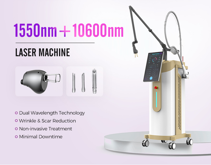 1550nm Er:Glass & 10600nm CO2 Laser for Skin Rejuvenation