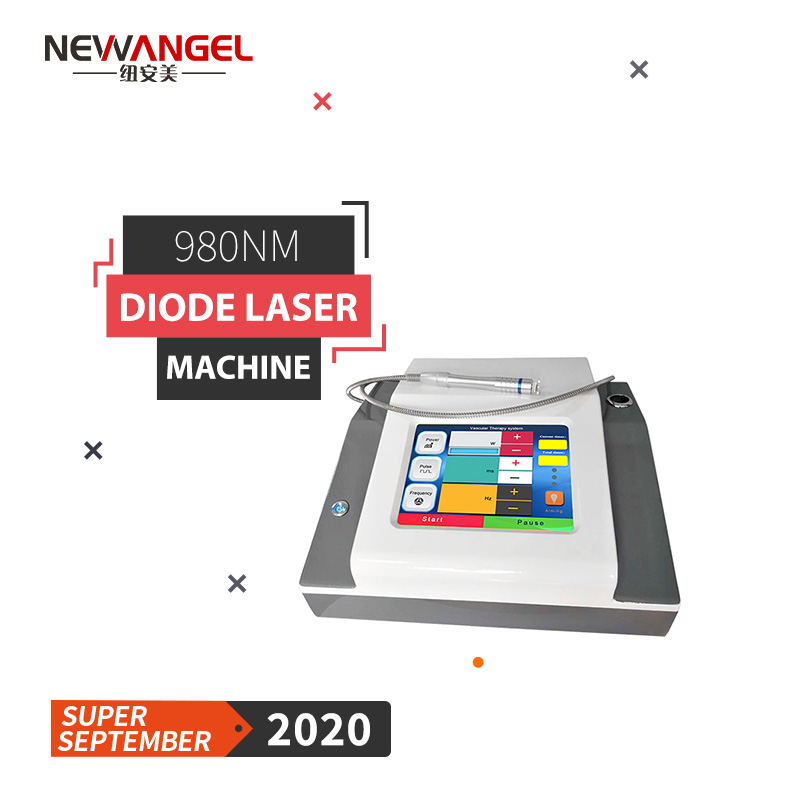 980nm Diode Laser Vascular Laser Machine Blood Spider Removal 980 Nm Spider Vein Removal