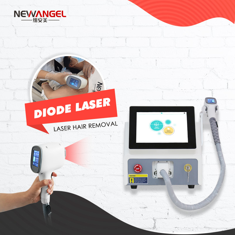 808 755 1064 Diode Laser Hair Removal Machine All Skin Types Permanent Hair Removal