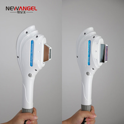Permanent painless elight shr hair removal machine with 2 handles