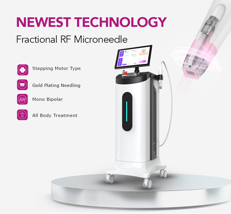 Fractional rf microneedle machine Skin tightening suitable salon use
