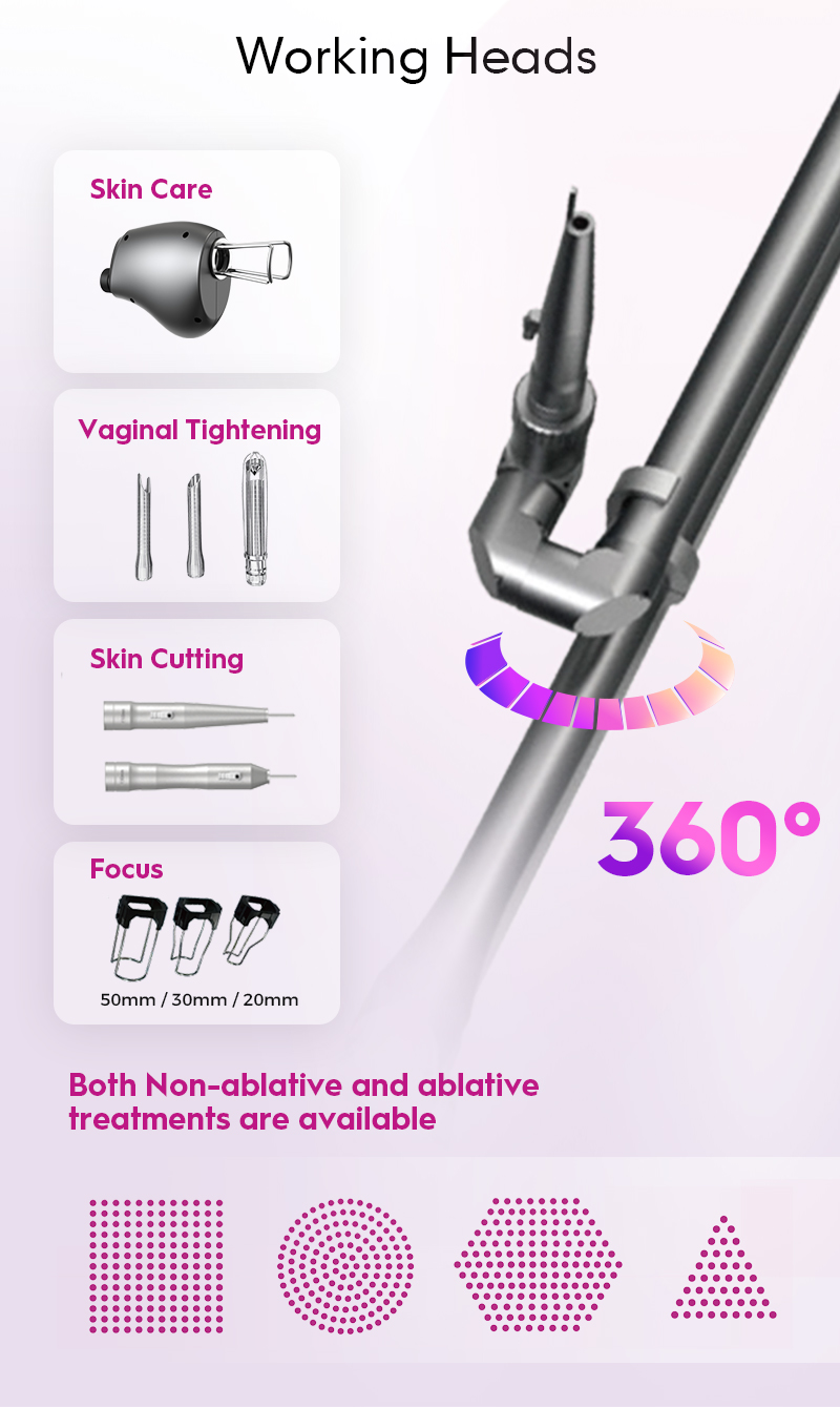 1550nm Er:Glass & 10600nm CO2 Laser for Skin Rejuvenation
