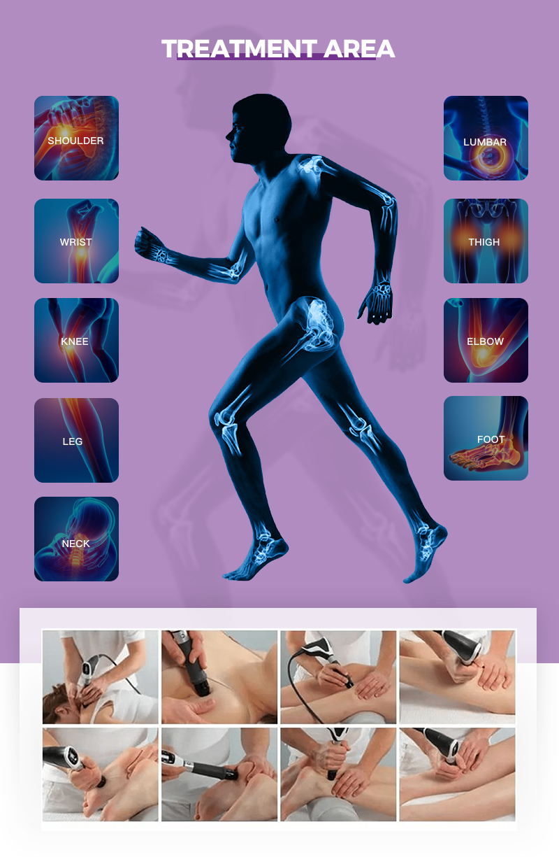 Shockwave therapy equipment for back pain