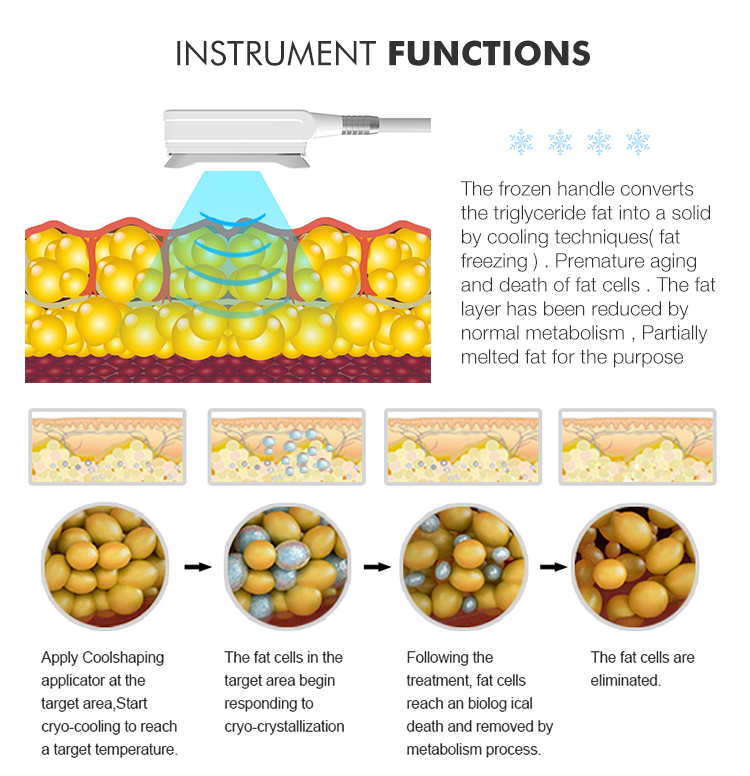 Cryolipolisis Body Slimming Belt Fat Freezing 360 Cryo Machine