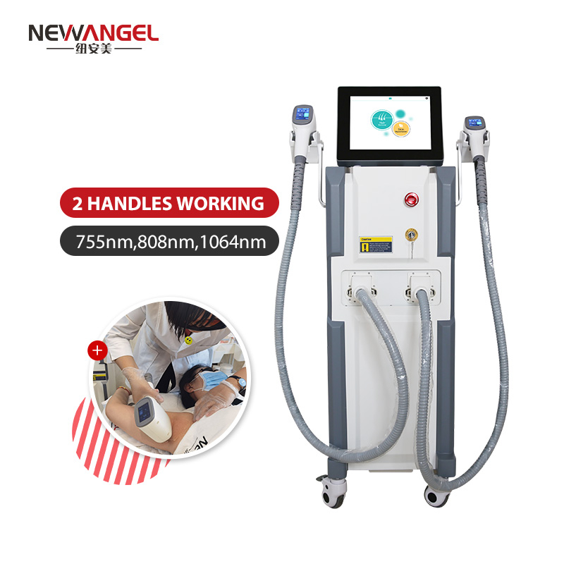 Full body laser price hair removal equipment 2 handles 600w 800w