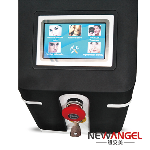 Neck tattoo removal Q switch nd yag laser machine