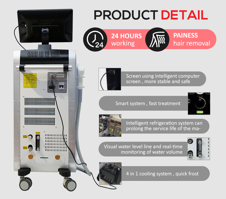 Diode Laser Hair Removal Machine Diode 808nm Laser