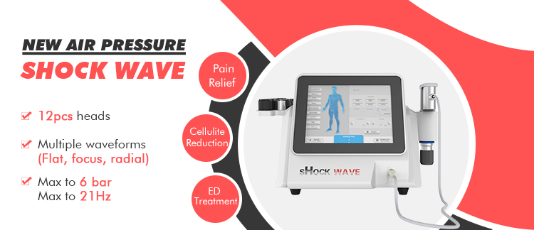 Portable Shockwave Therapy Machine Extracorporeal Pneumatic Shock Wave Therapy for ED