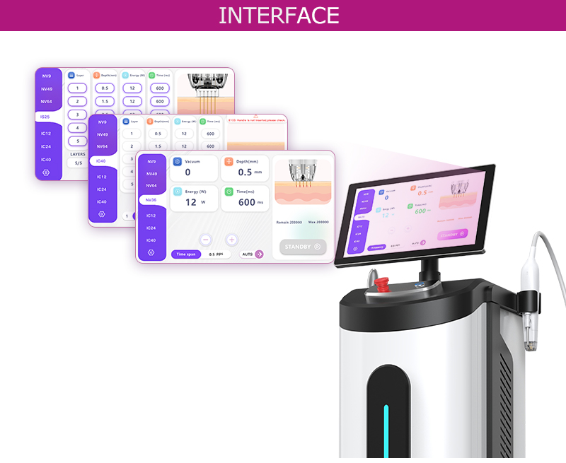 Fractional rf microneedle machine Skin tightening suitable salon use