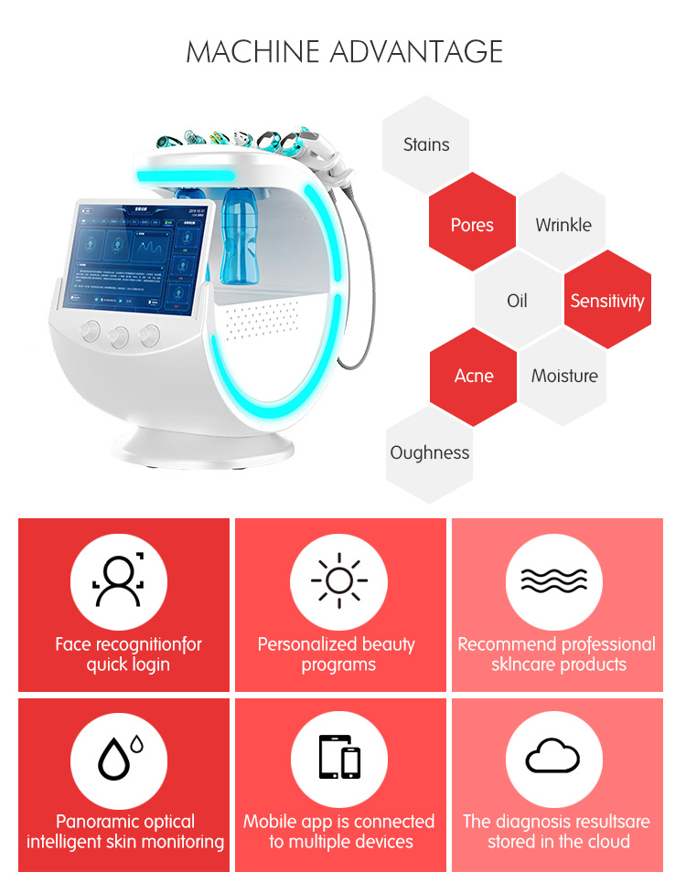 Hydra Dermabrasion Beauty Machine Water Oxygen Peeling Cleansing Facial Care Equipment