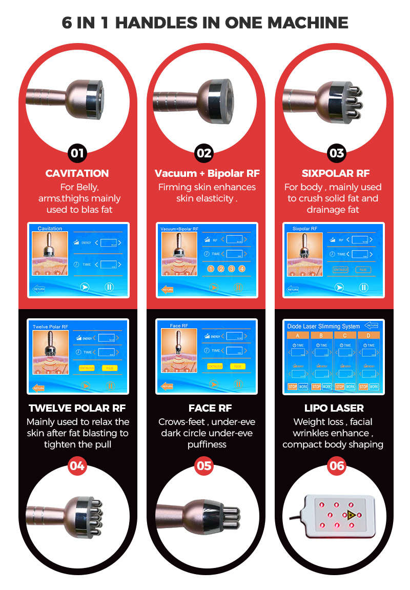 Cavitation machine fat slimming professional ultrasonic vacuum beauty