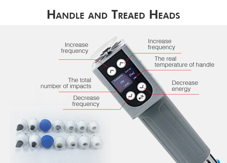 Double Channel Cellulite Radial Electromagnetic Shockwave Therapy Machine for Ed