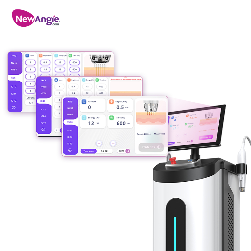 Fractional rf microneedle machine Skin tightening suitable salon use