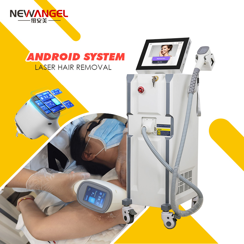 Android System 755 808 1064nm Diode Laser Hair Removal Machine for Salon