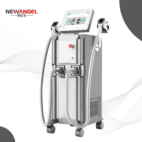 Powerful laser hair removal machines with 2 handles