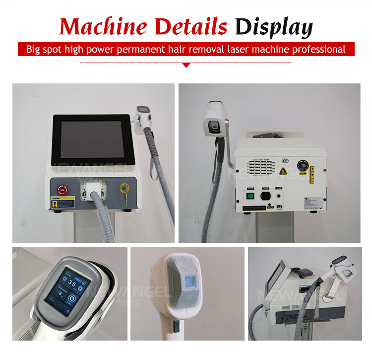 Laser hair removal for men's privates diode laser machine