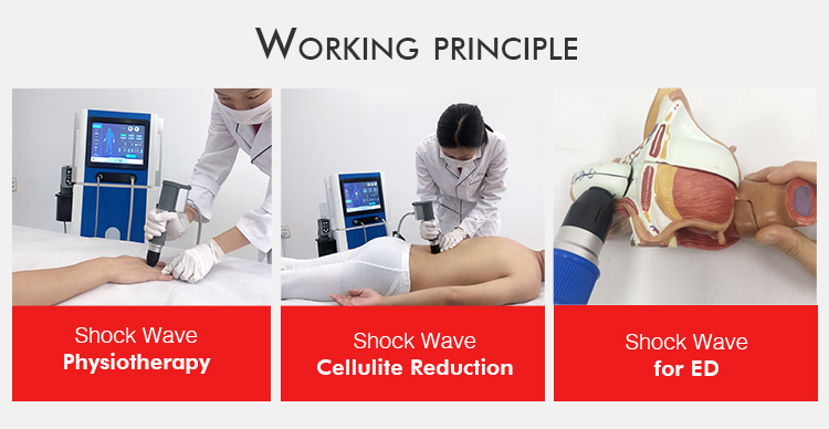 Pain Relief ED Treatment Electromagnetic Air Pressure Shock Wave Equipment