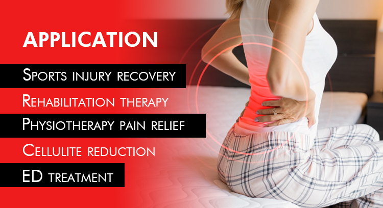 Double Channel Cellulite Radial Electromagnetic Shockwave Therapy Machine for Ed