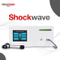 Shockwave therapy portable machine with screen on handle
