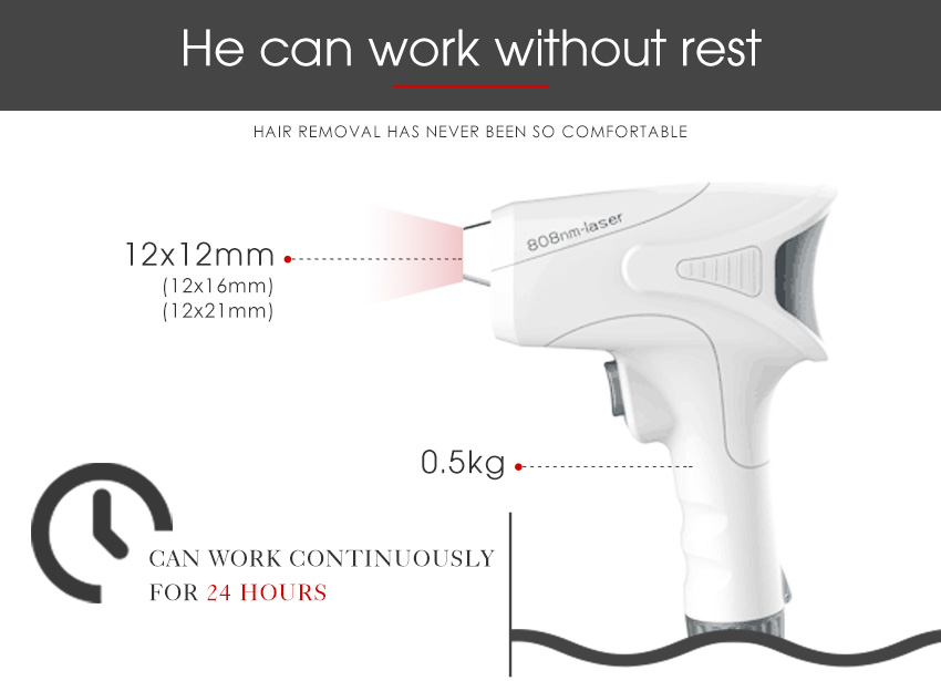 Permanent hair removal laser machine big spot