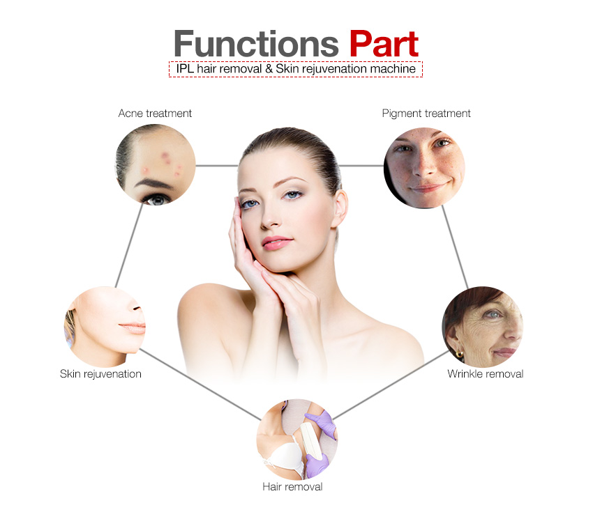 Portable ipl machine for face and body hair removal skin care