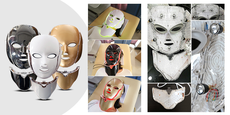 New update technology of the LED mask --add bracket to protect the forehead