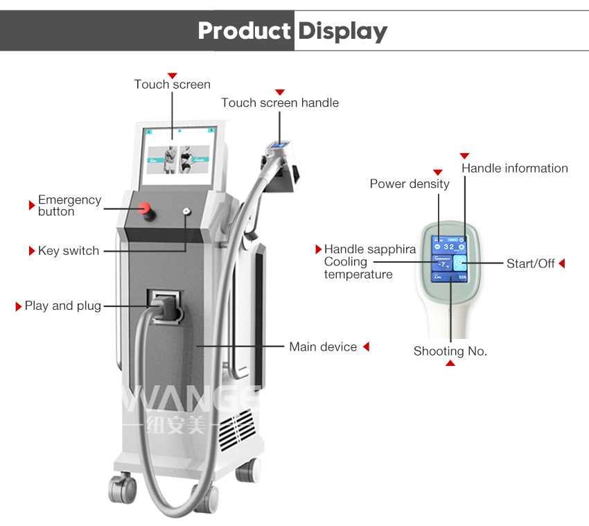 Best laser hair removal machine details display