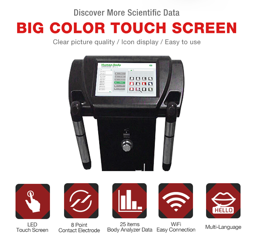 Body composition analyzer machine with ultrasonic height measure GS6.6