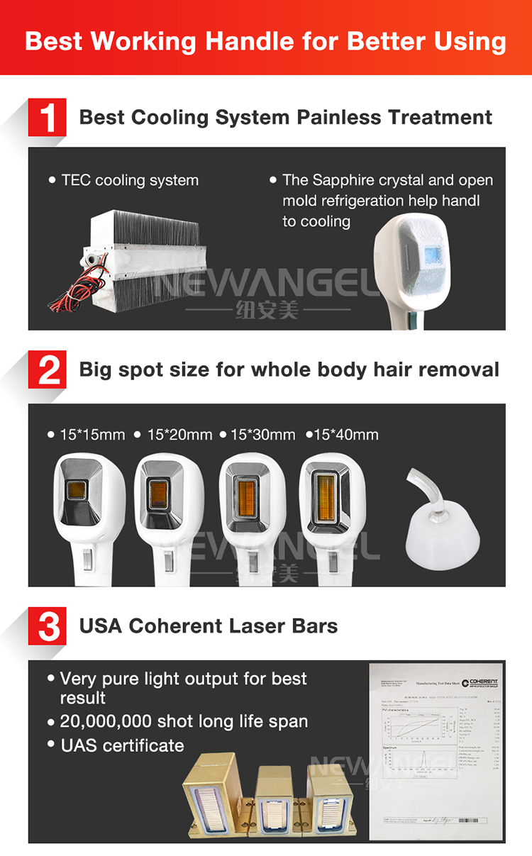 Laser hair removal best machine working handle features