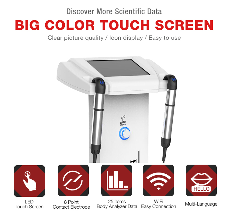 body composition analyzer with touch screen easy operation