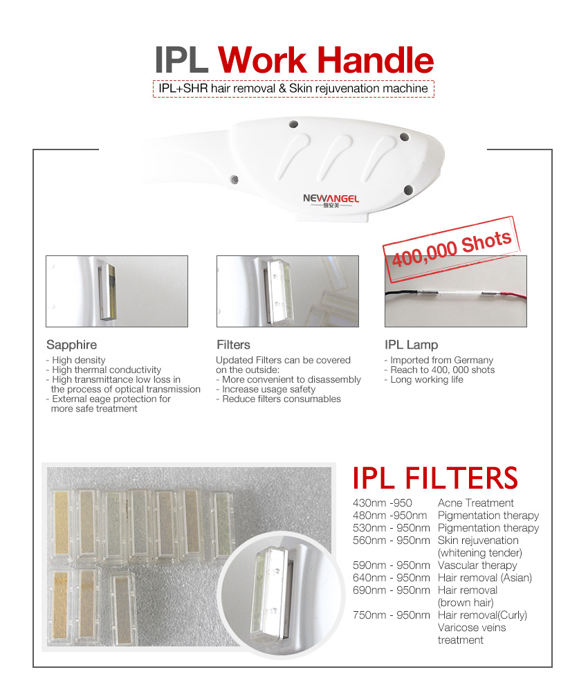 IPL SHR hair removal effect