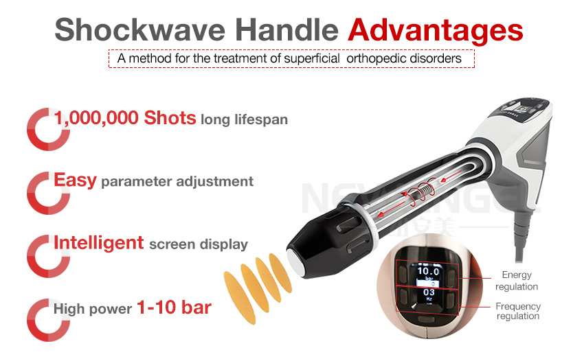 Shock wave therapy machine ed with 1000000 shots