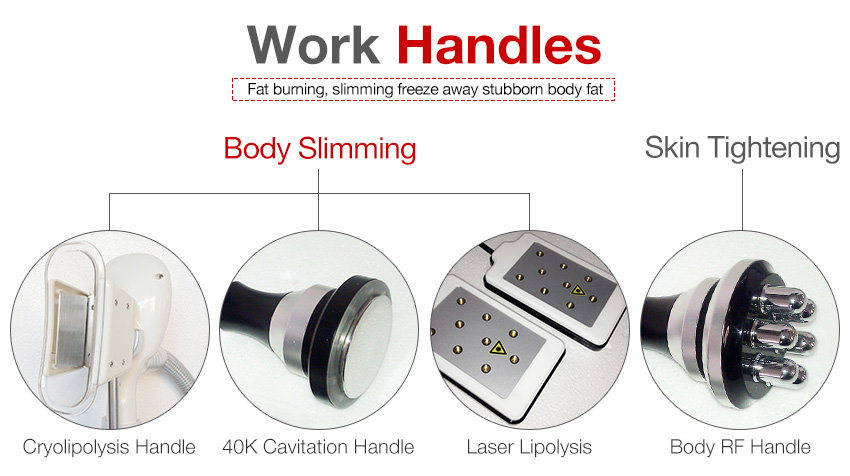  slim freeze fat freeze slimming machine handles