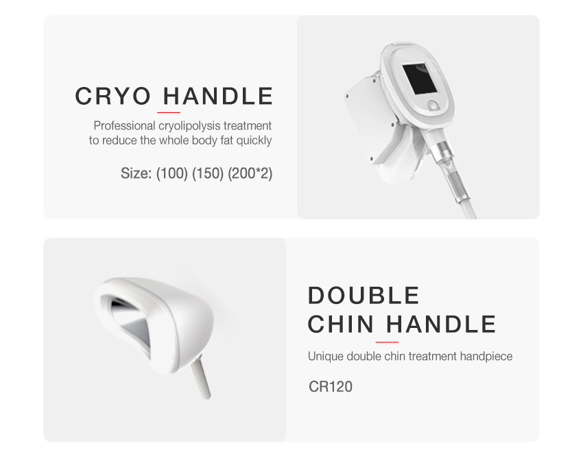 Buy professional cryolipolysis machine with 5 different handles