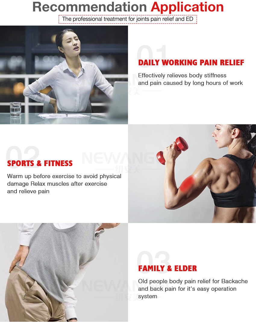 Portable shockwave machines multifunction body use