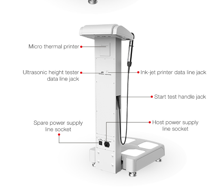 body composition analyzer details display