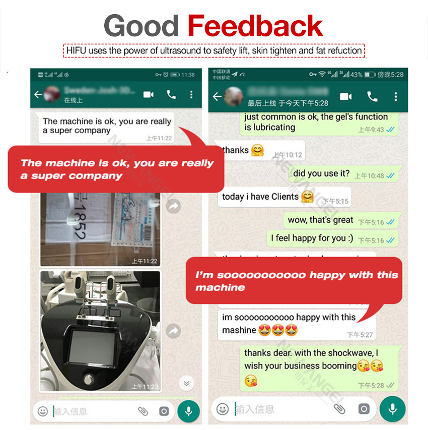 hifu wrinkle removal machine with good feedback