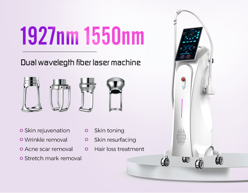 Professional 1927nm + 1550nm Non-Ablative Fractional Laser Machine