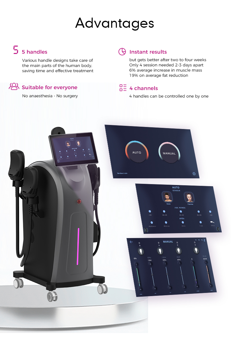 Hiemt Ems Electric Electromagnetic Muscle Body Sculpting Machine
